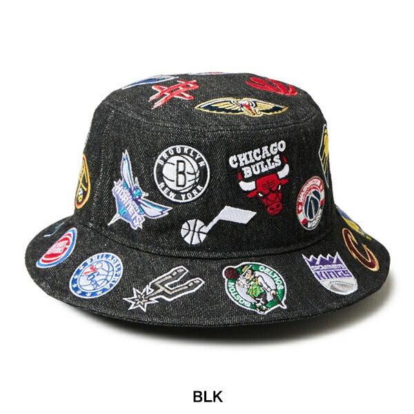 ニューエラ2025年春夏モデルメンズBUCKET01ALLOVERNBAハット14388539【25】