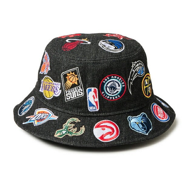 ニューエラ2025年春夏モデルメンズBUCKET01ALLOVERNBAハット14388539【25】