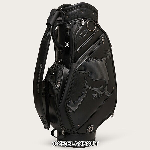 オークリー2025年春夏モデルメンズSKULLGOLFBAG18.0キャディーバッグ9.5型4.5kg5分割ネームプレート付属刻印タイプFOS901966OAKLEY【25】