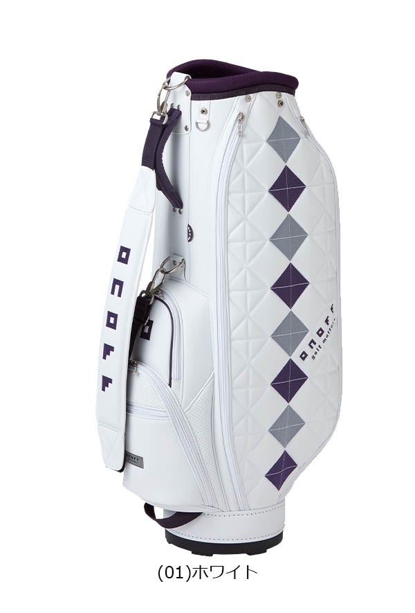 オノフレディースキャディーバッグキャディバッグOB79252.9kg8.5型46インチ対応ネームプレート付属刻印タイプONOFFゴルフ【25】