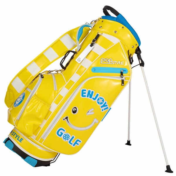 ウィンウィンスタイルENJOYGOLFPearlSTスタンドキャディーバッグ3.6kg9型47インチ対応5分割ネームプレート付属刻印タイプCB-140キャディバッグゴルフバッグ【25】