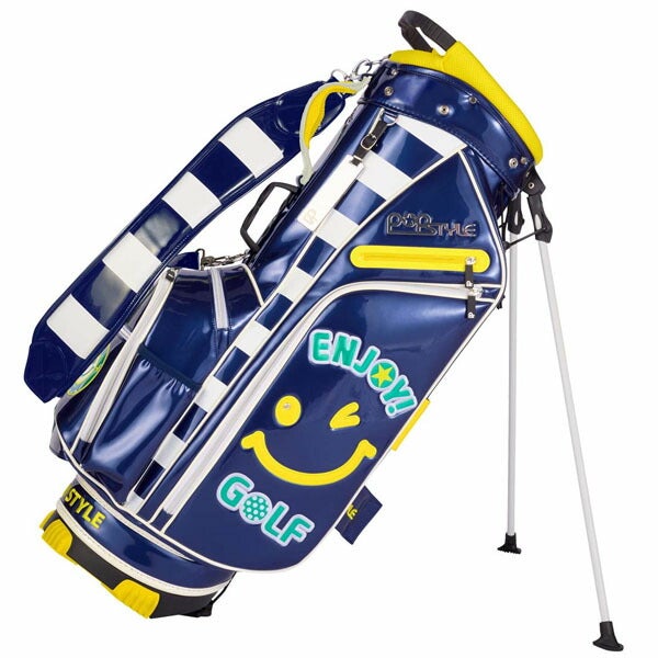 ウィンウィンスタイルENJOYGOLFPearlSTスタンドキャディーバッグ3.6kg9型47インチ対応5分割ネームプレート付属刻印タイプCB-141キャディバッグゴルフバッグ【25】