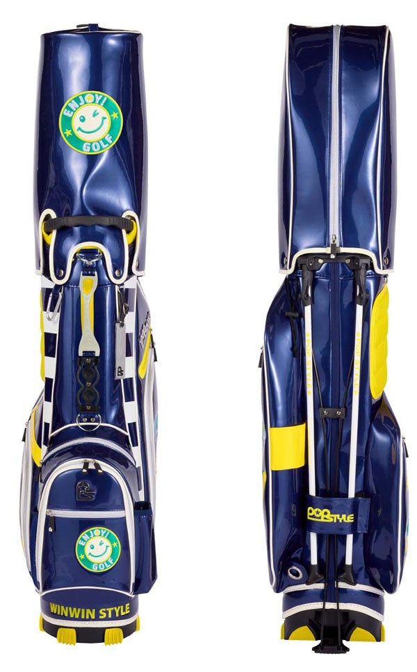 ウィンウィンスタイルENJOYGOLFPearlSTスタンドキャディーバッグ3.6kg9型47インチ対応5分割ネームプレート付属刻印タイプCB-141キャディバッグゴルフバッグ【25】