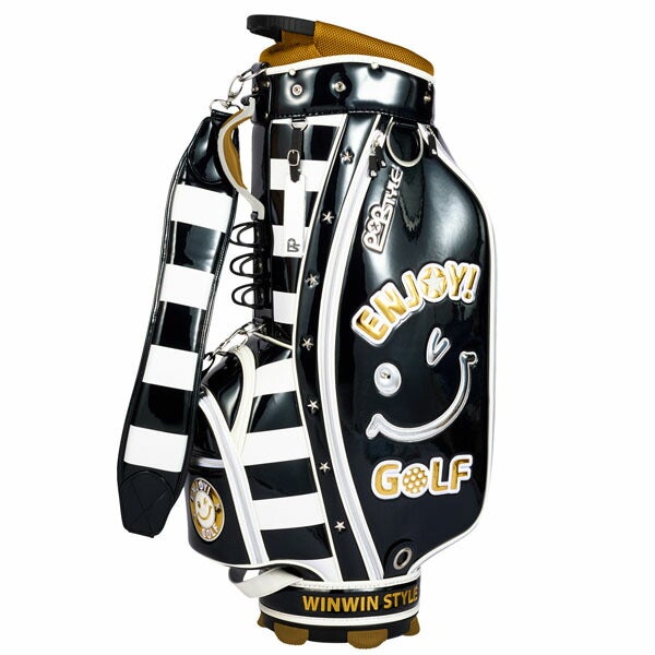 ウィンウィンスタイルENJOYGOLFPearlキャディーバッグ4kg9型47インチ対応5分割ネームプレート付属刻印タイプCB-143キャディバッグゴルフバッグ【25】