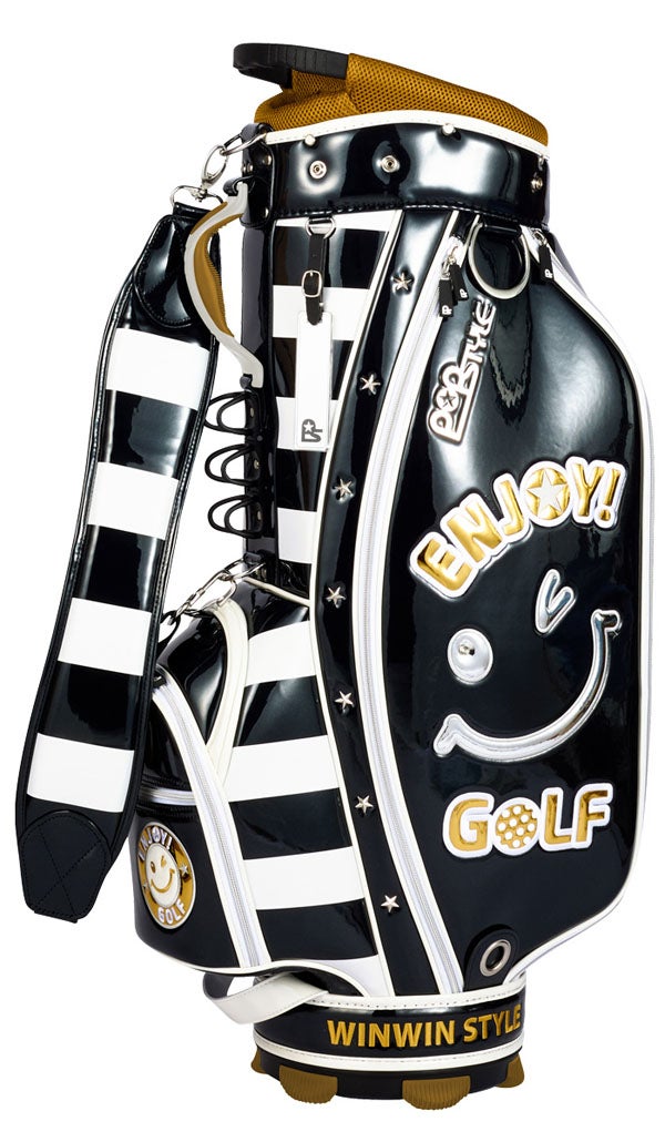 ウィンウィンスタイルENJOYGOLFPearlキャディーバッグ4kg9型47インチ対応5分割ネームプレート付属刻印タイプCB-143キャディバッグゴルフバッグ【25】