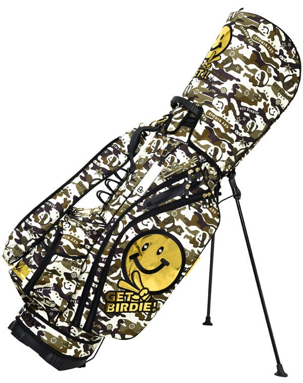 ウィンウィンスタイルGETBIRDIECAMOスタンドキャディーバッグCB-1679型3.1kg47インチ対応5分割ネームプレート付属刻印タイプキャディバッグ【24】