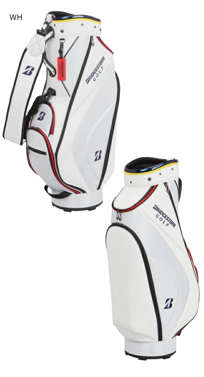 ブリヂストンゴルフメンズBSG軽量ベーシックモデルキャディーバッグ2.9kg9型5分割ネームプレート付属刻印タイプCBG422キャディバッグ【25】