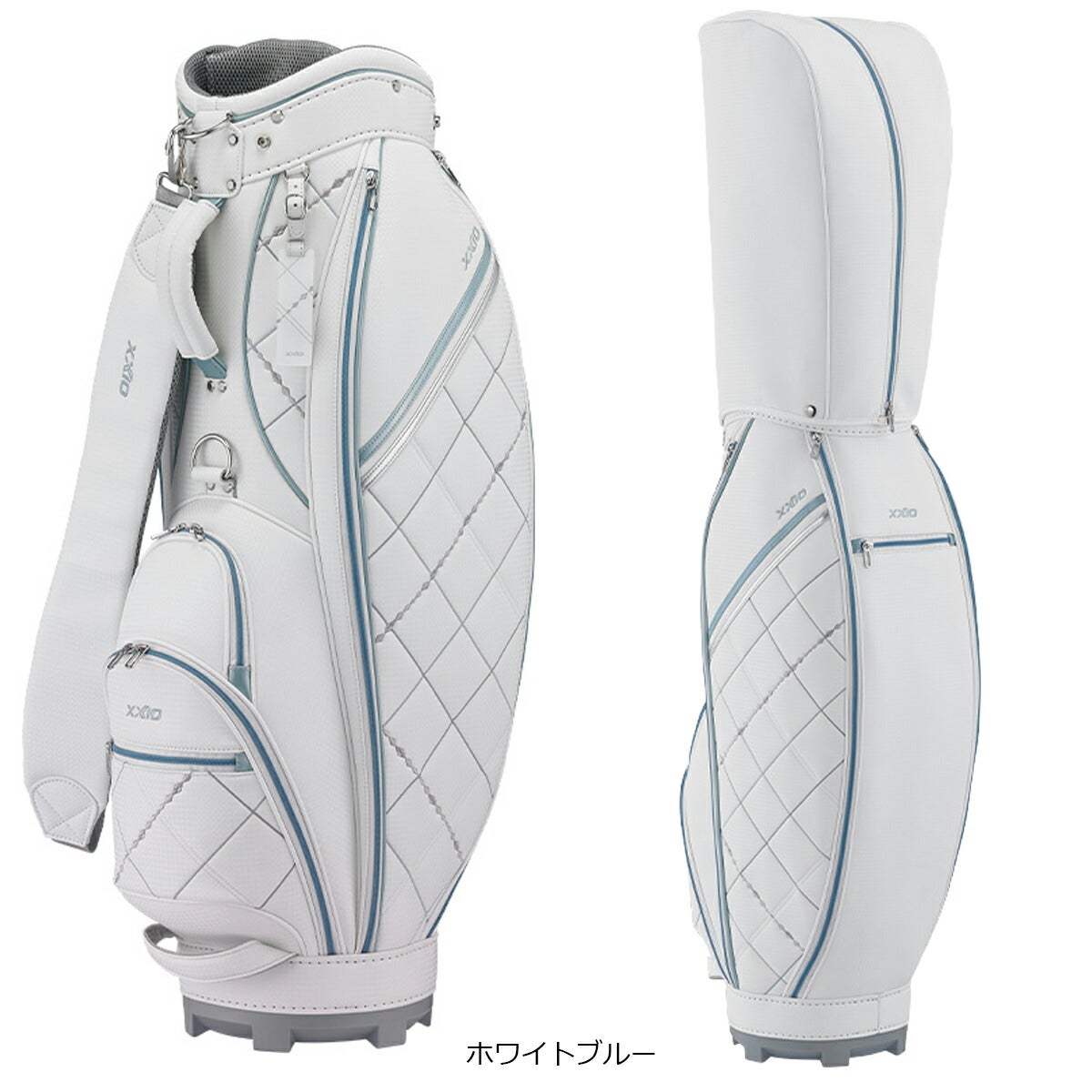 ダンロップレディースゼクシオ超軽量キャディバッグ2.4kg8.5型4分割ネームプレート付属刻印タイプGGC-X165Wキャディバッグ【25FW】