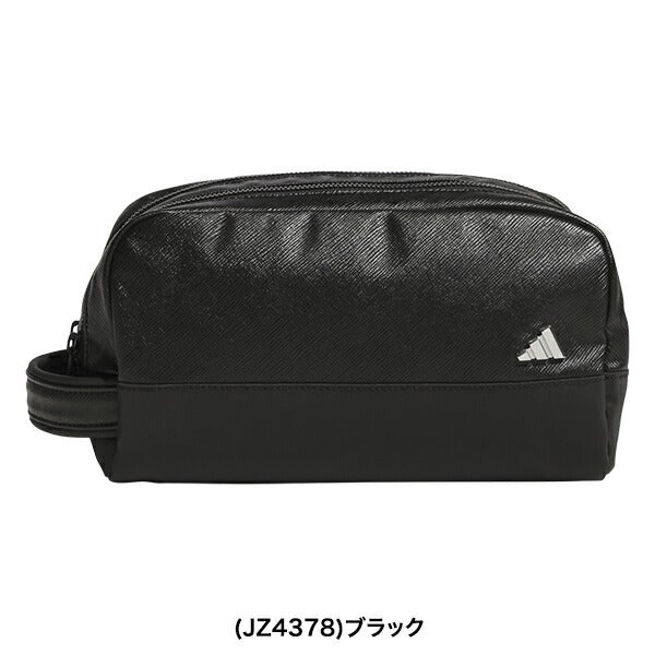 アディダス2026年春夏モデルユニセックスadidas合成皮革メタルロゴジップポーチtl617【26】