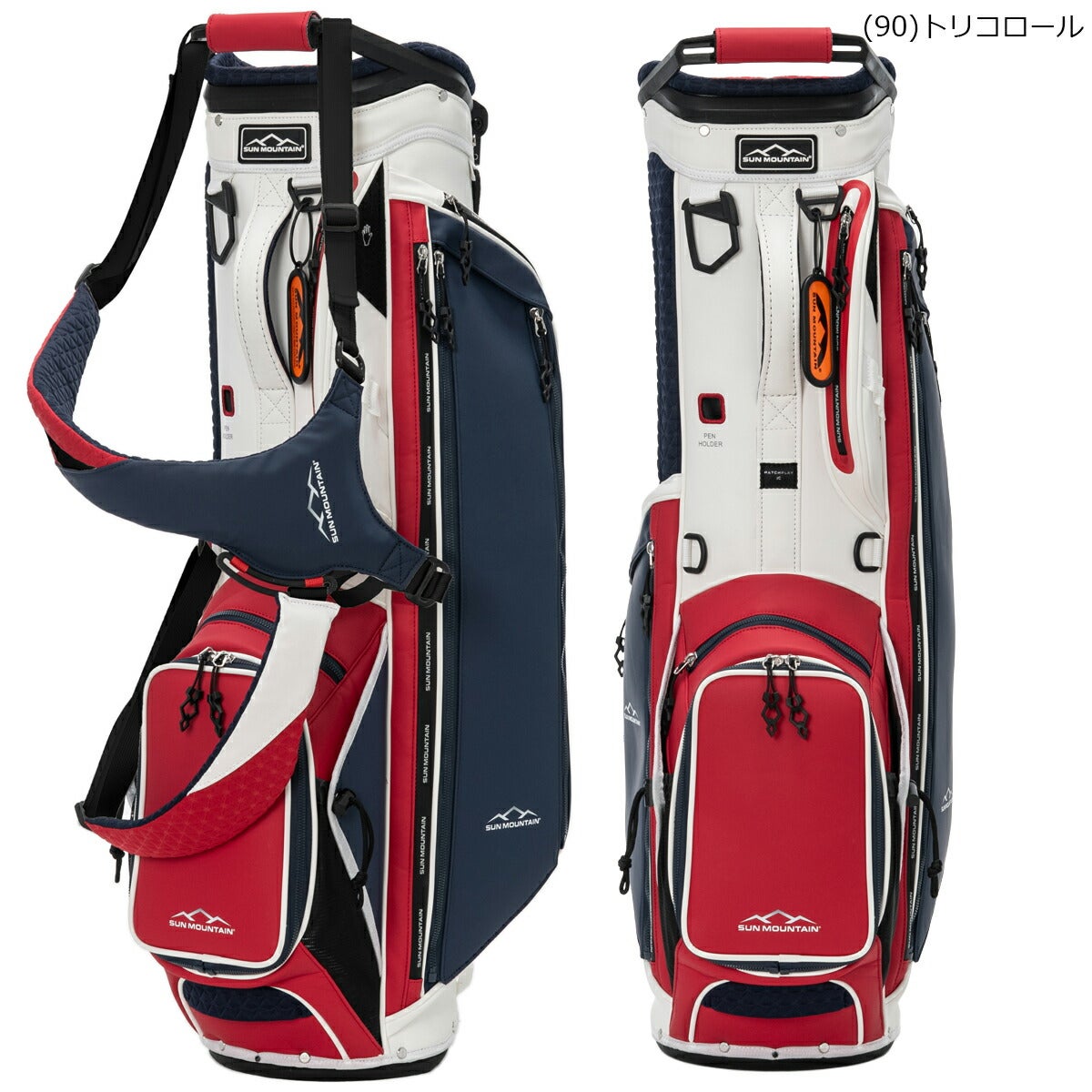 サンマウンテン2026年春夏モデルユニセックスSTMATCHPLAYJCスタンドキャディバッグ3.2kg9型4分割46インチ対応ネームプレート付属刻印不可SUMG6SC2【26SS】
