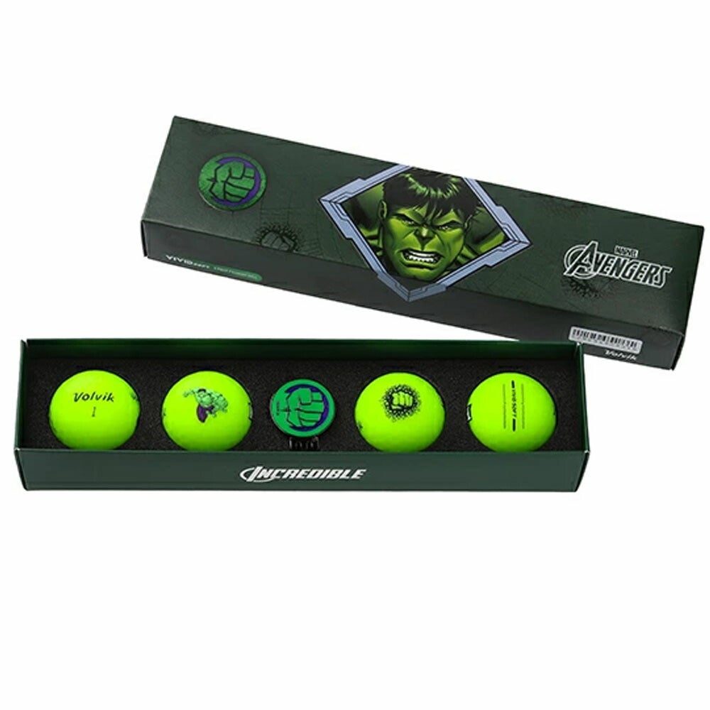 ボルビックMARVELPACK4.0(HULK)ゴルフボール4球入りマーカー付きVV5UNA03【25FW】