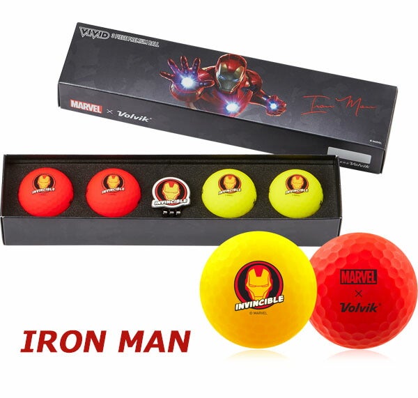Volvik ボルビック MARVEL GIFT SET 2.0 ゴルフボール 4球 クリップ
