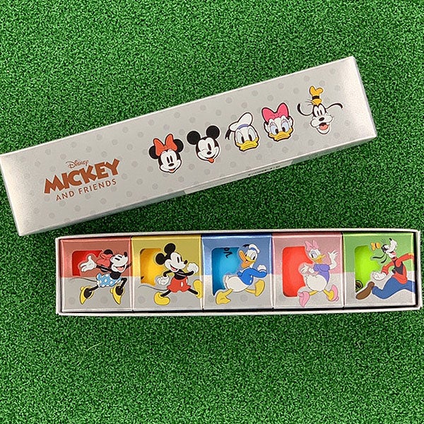 VolvikボルビックVIVIDMICKEY&FRIENDSアソートパックゴルフボール5球【22】ゴルフボール