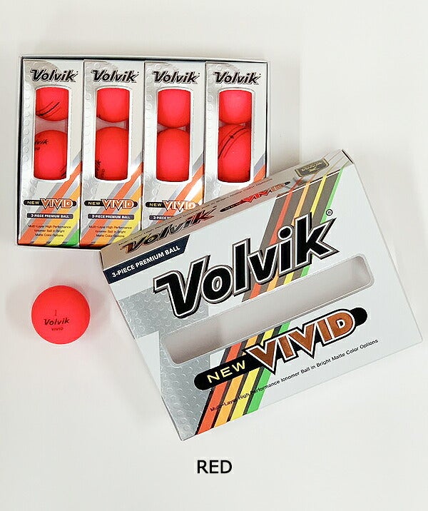 ボルビックVIVIDゴルフボール1ダースVV5PNA04Volvik【23】