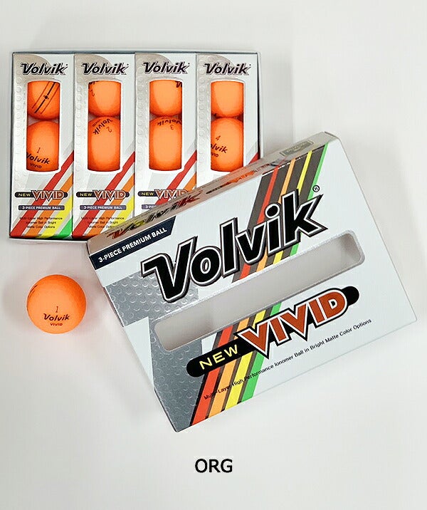 ボルビックVIVIDゴルフボール1ダースVV5PNA04Volvik【23】