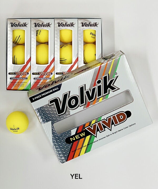 ボルビックVIVIDゴルフボール1ダースVV5PNA04Volvik【23】