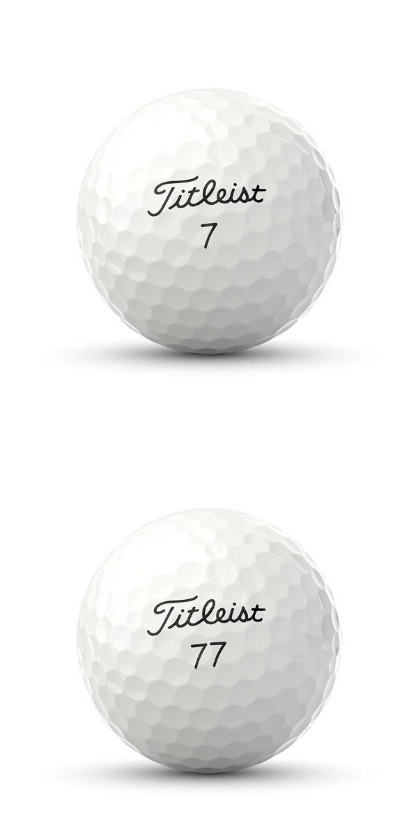 【オウンネーム】タイトリストPROV1ゴルフボール1ダースTitleistホワイトイエローハイナンバーローナンバー【25】