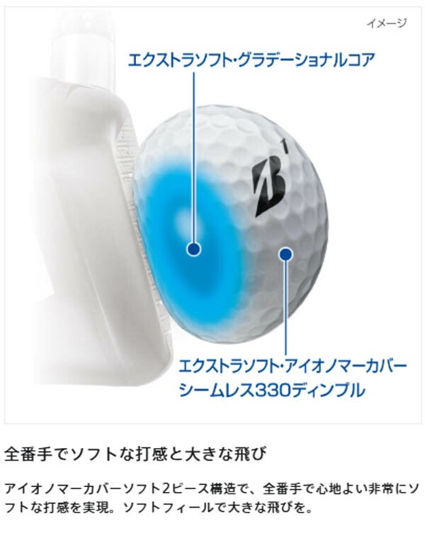 ブリヂストンEXTRASOFTエクストラソフトゴルフボール1ダースBRIDGESTONEGOLF【25】