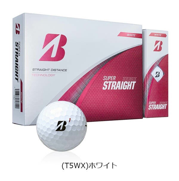 ブリヂストンSUPERSTRAIGHTスーパーストレートゴルフボール1ダースBRIDGESTONEGOLF【25】