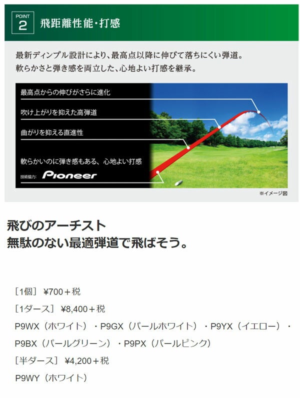ブリヂストンファイズゴルフボール１ダースP9BXパールグリーン【20】