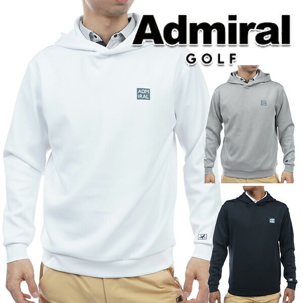 アドミラルゴルフ2023年秋冬モデルメンズエンボスロゴダンボールフーディーADMA368AdmiralGOLF【23】