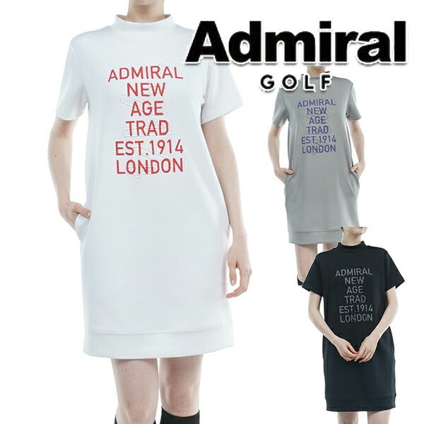アドミラルゴルフ2023年秋冬モデルレディースエンボスダンボールニットワンピースADLA363AdmiralGOLF【23】
