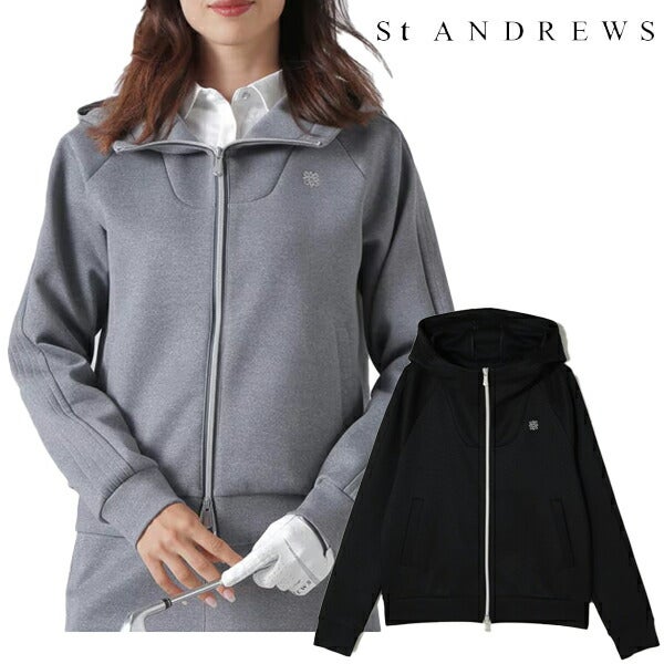 セントアンドリュース2024年秋冬モデルレディースダンボールニットフルジップフーディ043-4262958StANDREWS【24】