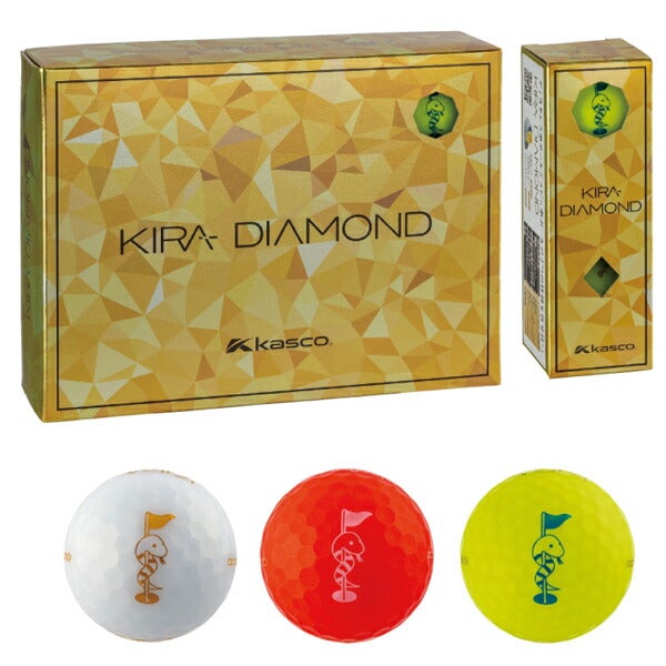 25SSキャスコKIRADIAMOND22025干支巳ゴルフボール1ダース【25】