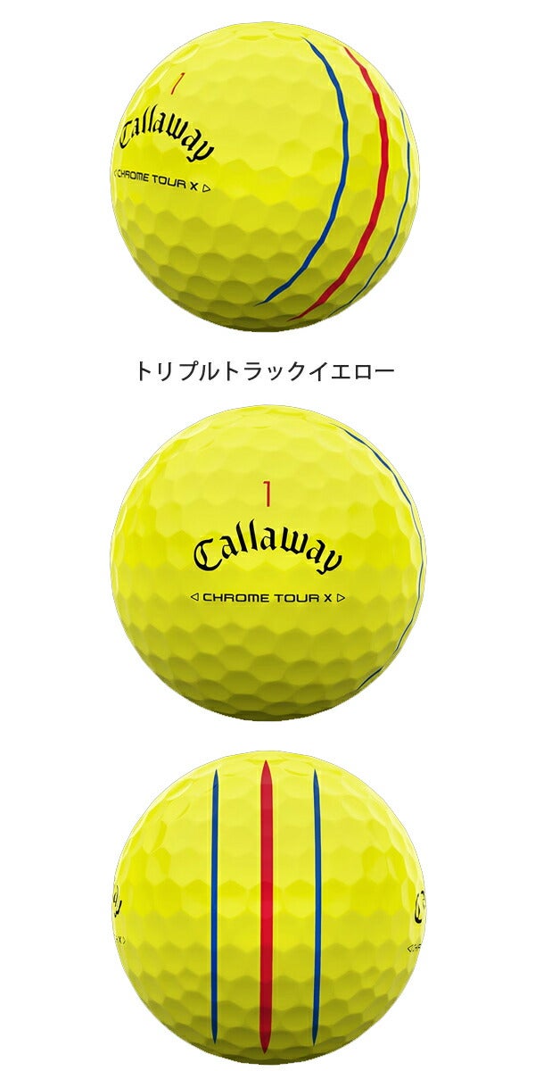 【2ダースセット】キャロウェイゴルフクロムソフトツアーXゴルフボール2ダース【24SS】
