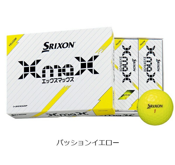 24SSダンロップメンズスリクソンXMAXゴルフボール1ダースSRIXON【24】