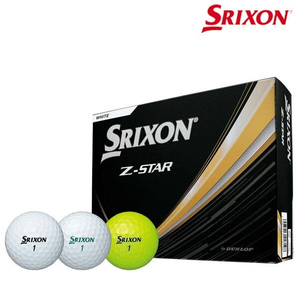 ダンロップスリクソンメンズZSTARゴルフボール1ダース2025年モデルSRIXONスリクソンゼットスターZ-STAR【25】