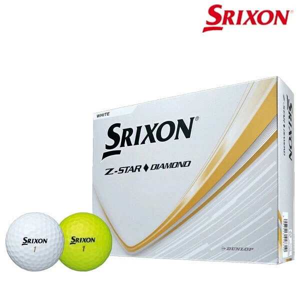 ダンロップスリクソンメンズZSTARダイヤモンドゴルフボール1ダース2025年モデルSRIXONスリクソンゼットスターダイヤモンドZ-STAR【25】