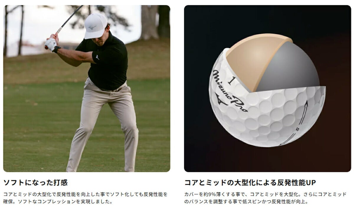 ミズノメンズ25MizunoProSミズノプロエスゴルフボール1ダース【25】