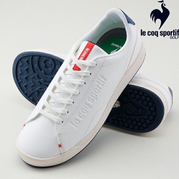 ルコック2024年春夏モデルユニセックスシューレーススパイクレスゴルフシューズLCSEMBLEMEGQQ1XJB01【24】lecoqsportif[ルコックスポルティフ]