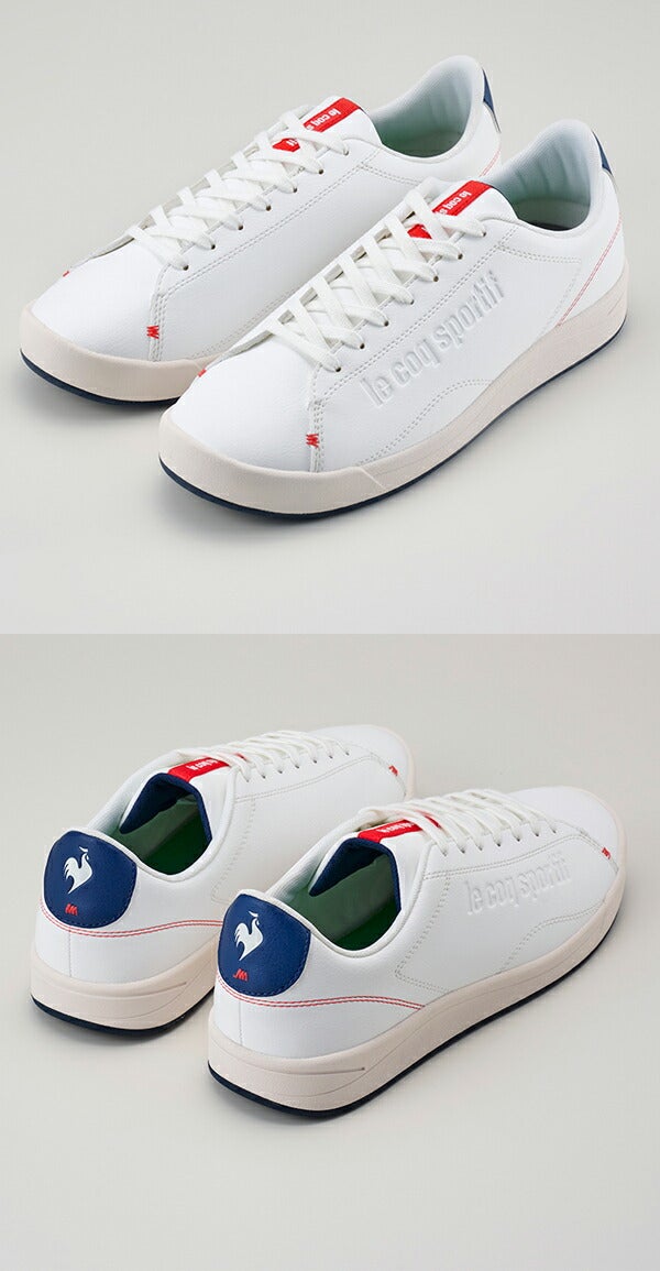 ルコック2024年春夏モデルユニセックスシューレーススパイクレスゴルフシューズLCSEMBLEMEGQQ1XJB01【24】lecoqsportif[ルコックスポルティフ]