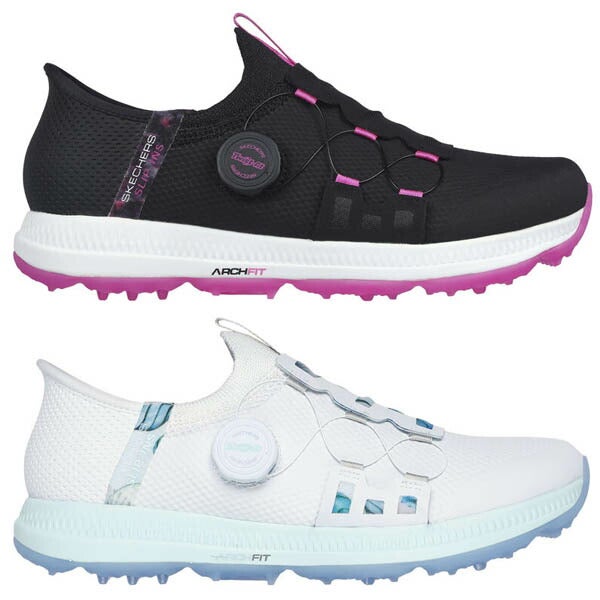 スケッチャーズレディースGOGOLFELITE5TwistFit（ツイストフィット）ダイヤルスパイクレススリップインズゴルフシューズ防水123062【25】