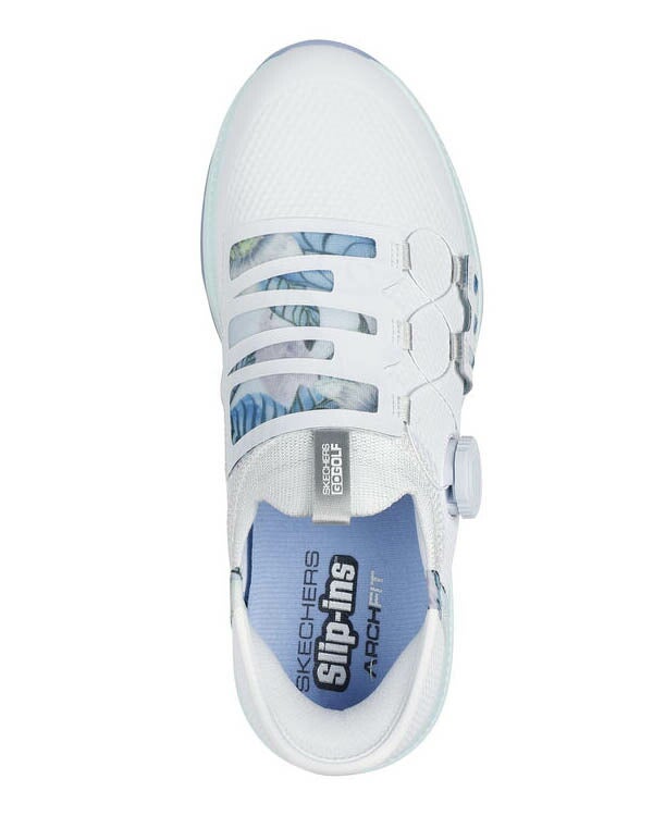 スケッチャーズレディースGOGOLFELITE5TwistFit（ツイストフィット）ダイヤルスパイクレススリップインズゴルフシューズ防水123062【25】