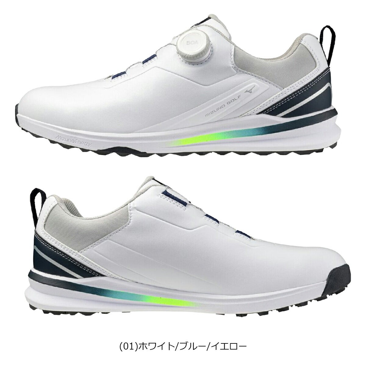 ミズノメンズネクスライトエナジーIIスパイクレスBOAゴルフシューズ3E相当防水51GM2651【26SS】