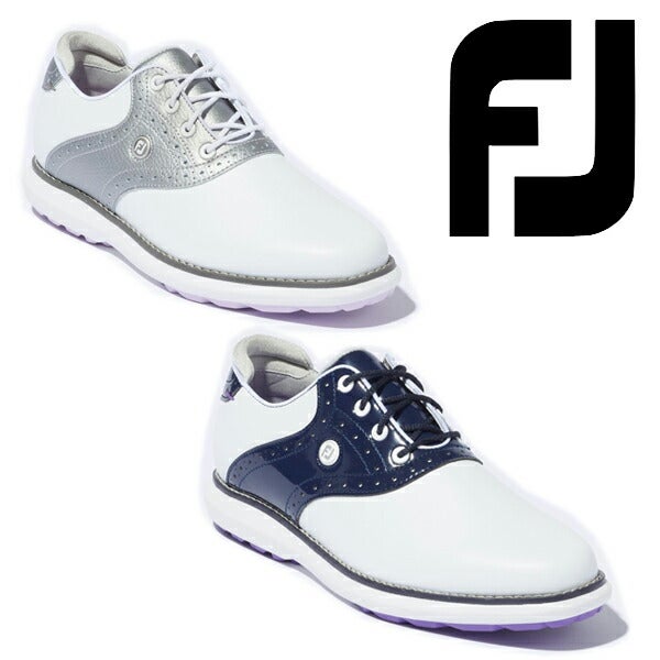 フットジョイレディースFJトラディションズシューレーススパイクレスゴルフシューズFootJoy【23】