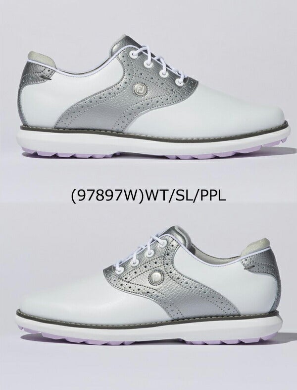 フットジョイレディースFJトラディションズシューレーススパイクレスゴルフシューズFootJoy【23】