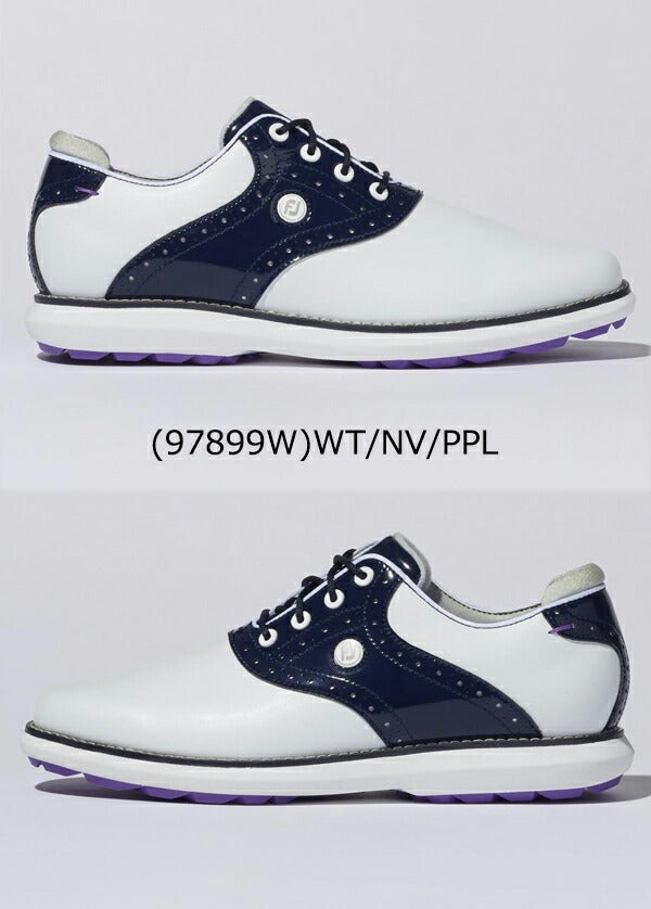 フットジョイレディースFJトラディションズシューレーススパイクレスゴルフシューズFootJoy【23】