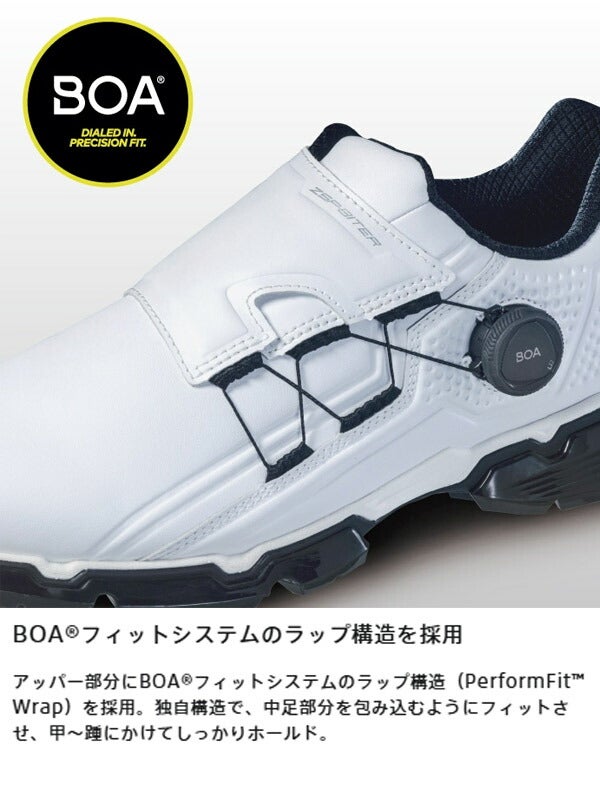 ブリヂストンメンズゼロ・スパイクバイターツアーボアスパイクレスゴルフシューズ3E相当防水SH2401BRIDGESTONEGOLFスパイクレスボア【24】