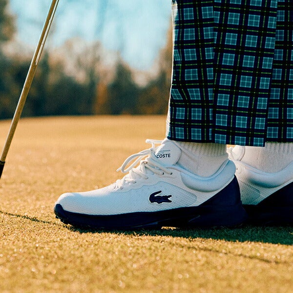 ラコステ2025年春夏モデルメンズGOLFPOINT1251SMAシューレーススパイクレスゴルフシューズ49SMA0095LACOSTE【25】