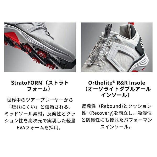 フットジョイメンズ25ハイパーフレックスシューレーススパイクゴルフシューズLACEDウィズ：W防水パルサーLP(FTS3.0)FootJoy【25】