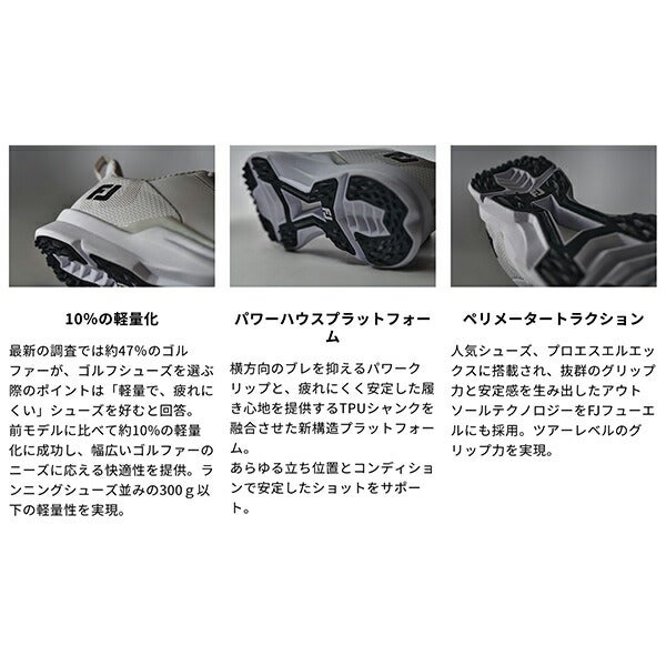 フットジョイレディース25WOフューエルシューレーススパイクレスゴルフシューズLACEDウィズ：W防水FootJoy【25】