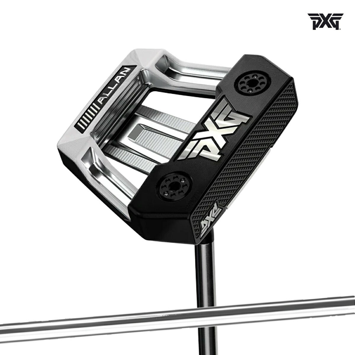 PXGメンズALLANZTBLACKゼロトルクネオマレットSHOSELパターStraightPutterShaft-Chromeシャフト【25】