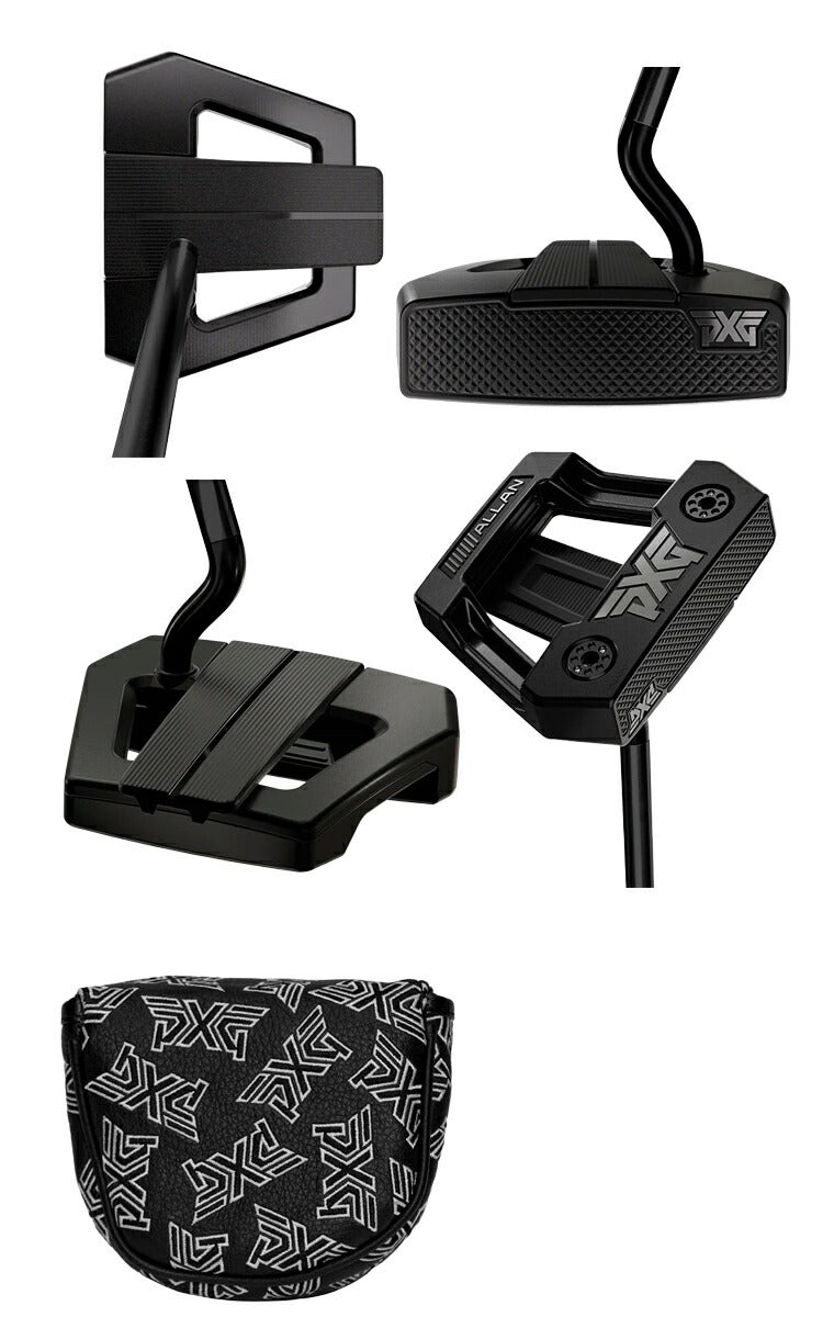 【レフティ／左利き用】PXGメンズALLANZTDOUBLEBLACKゼロトルクネオマレットSHOSELパターPXGMulti-MaterialPutterShaft-Straight-Blackシャフト【25】