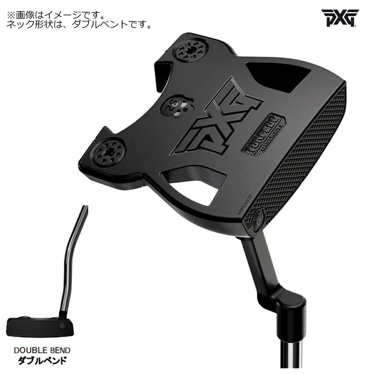 PXGメンズBATTLEREADYIITorpedoBlackネオマレットDOUBLEBENDパターDouble-BendPutterShaft-Chromeシャフト【25】