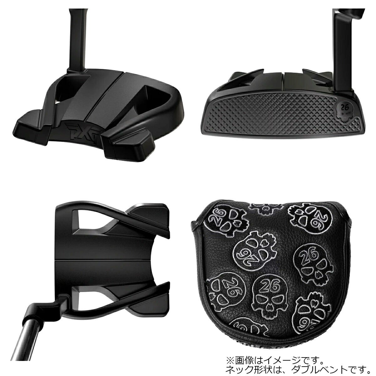 PXGメンズBATTLEREADYIITorpedoBlackネオマレットDOUBLEBENDパターDouble-BendPutterShaft-Chromeシャフト【25】