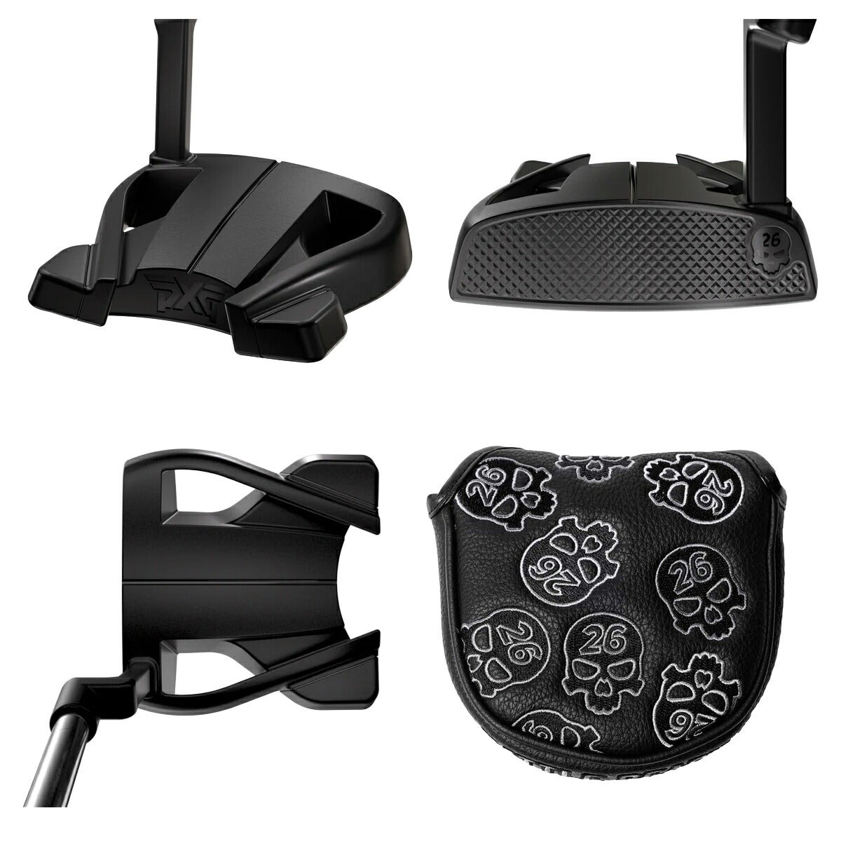 PXGメンズBATTLEREADYIITorpedoBlackネオマレットPLUMBER'SNECKパターStraightPutterShaft-Chromeシャフト【25】